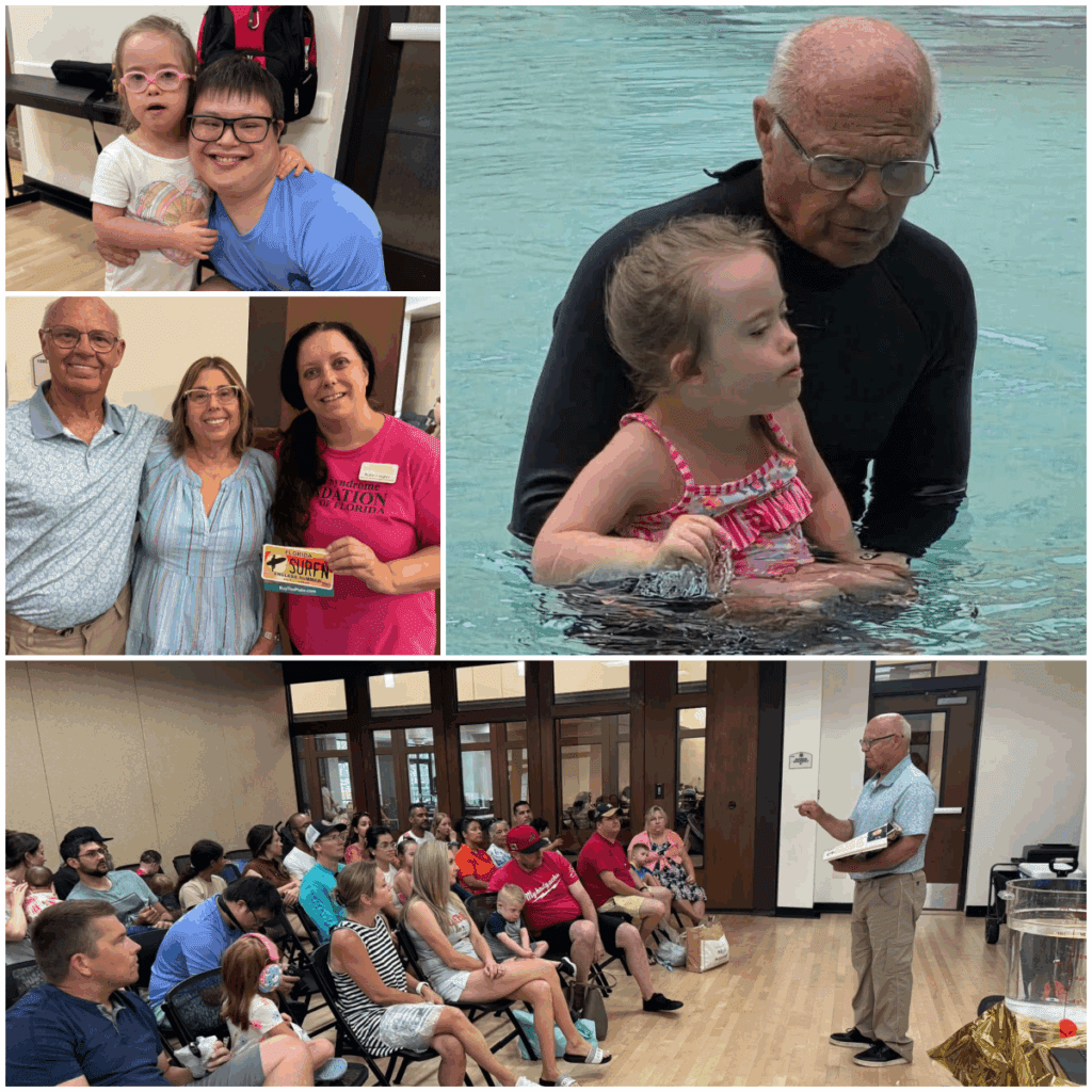 Collage of Down Syndrome of Florida water safety program